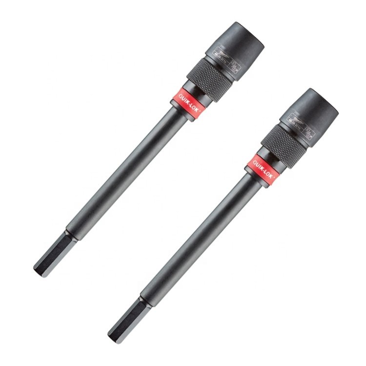 Milwauke QUIK-LOCK Hex Bit Extension, 3/8 in Drive, 6 in Overall Length, 3/8 in Shank, Drill Bit Extension Rod