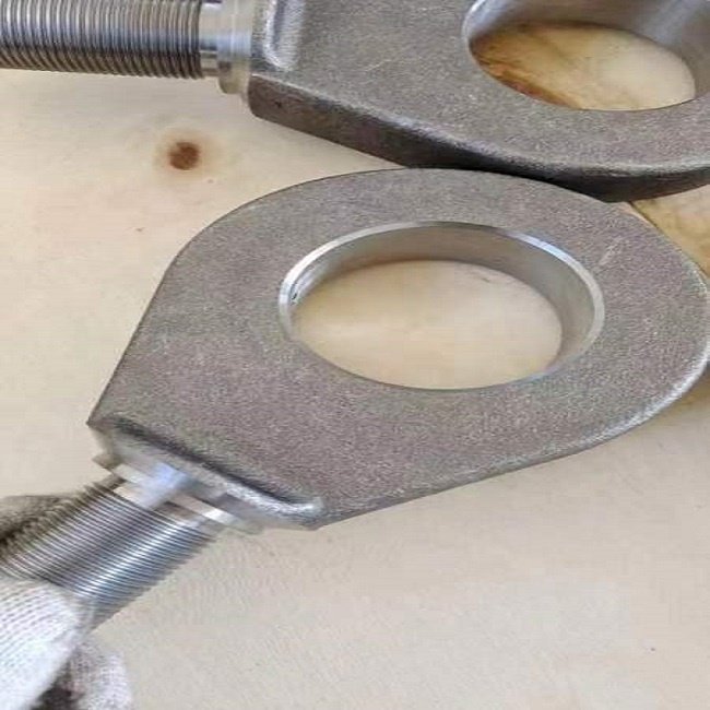 Customized Q355B Forging Steel Connecting Rod End Custom Weldable Hot Forged Pin Hole Forged Lifting Ring Hammering Hand Ring