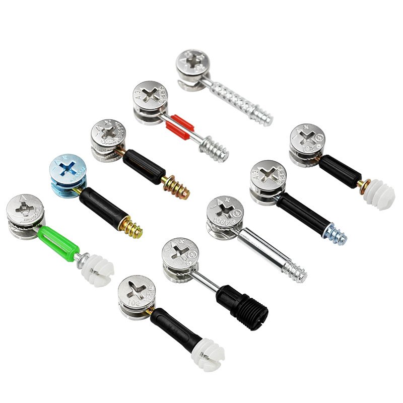 Furniture Bolt Connector Screw Eccentric Wheel Nut Assembly Accessory Cabinet Connection Fix Set Cam Connecting Rod Dowel Ass
