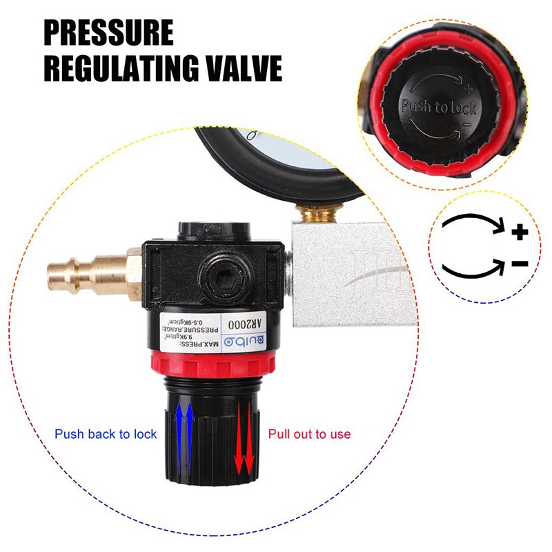 TU-21 Automotive Engine Pressure Gauges Compression Test Leakage Detector Tool Set for Piston Ring Valve Head Gasket