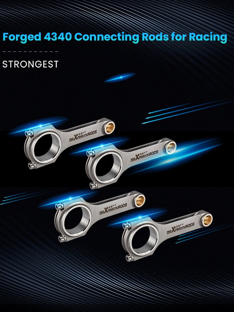 maXpeedingrods 4pcs Connecting Rod Rods For Subaru Impreza WRX STI EJ20 EJ22 EJ25 5.137"