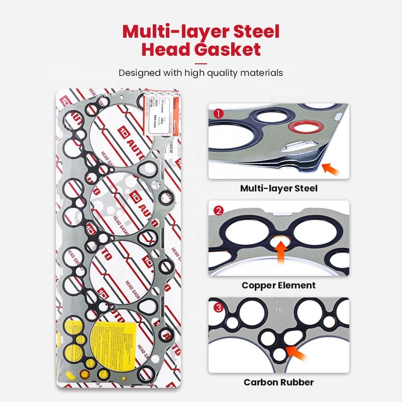 1D Automobile Engine Parts Metal Head Gasket 4D33 OEM: ME013334 For MITSUBISHI Cylinder Head Gasket