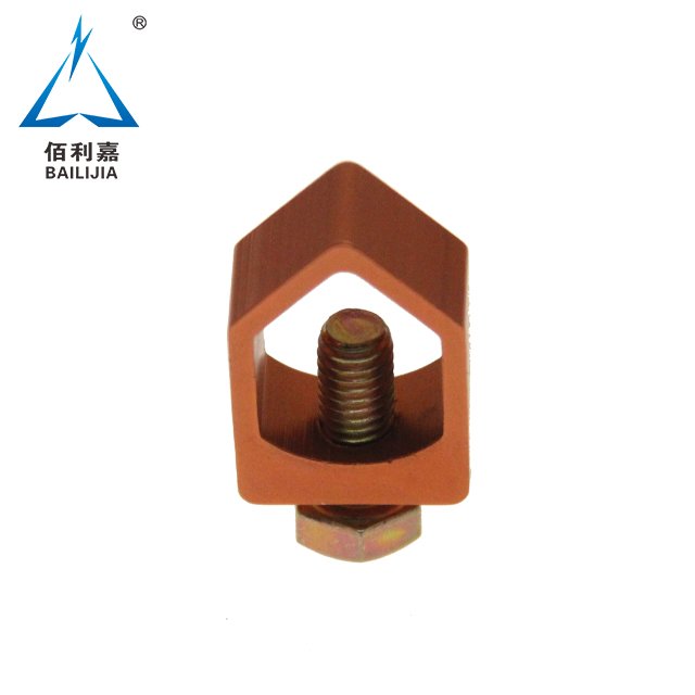 2024 Factory Wholesale High Quality Brass Earth A Clamp Electric Grounding Earth Conductor Clamp