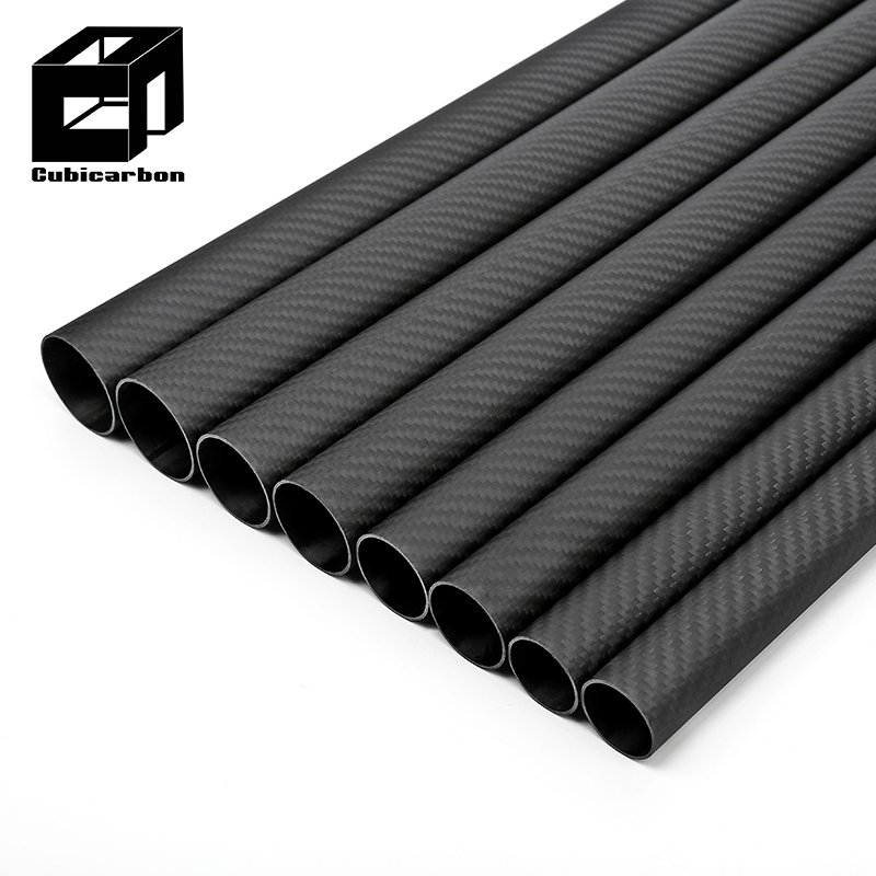 10mm 12mm 20mm 25mm 30mm 40mm 50mm 3k weave carbon fiber tubes for drones 1000mm 2000mm customization cfrp tubes