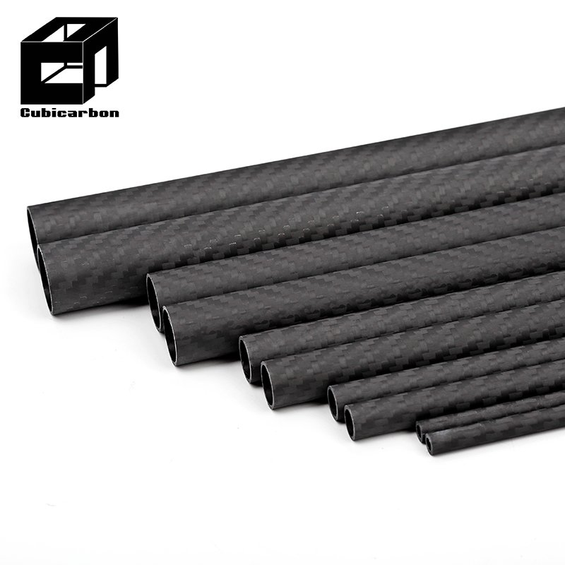 10mm 12mm 20mm 25mm 30mm 40mm 50mm 3k weave carbon fiber tubes for drones 1000mm 2000mm customization cfrp tubes