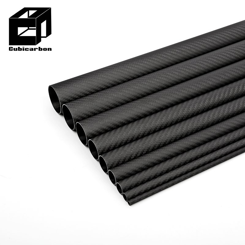 10mm 12mm 20mm 25mm 30mm 40mm 50mm 3k weave carbon fiber tubes for drones 1000mm 2000mm customization cfrp tubes
