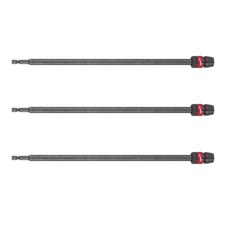 QUIK-LOCK 48-28-1020 Universal Hex Drill Extension, 1/4 in Shank, 12 in Length, 1/4 Inch Drill Bit Extension Rod