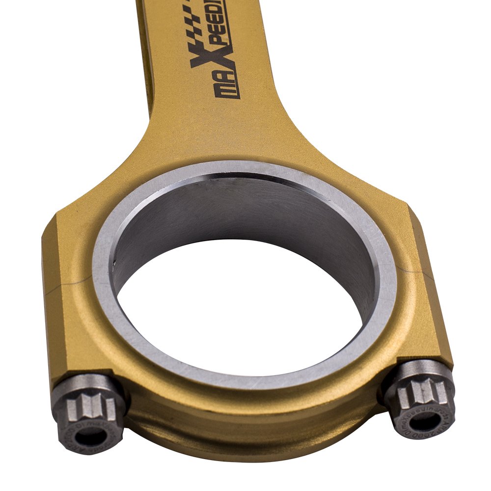 maXpeedingrods Titanizing H-Beam Connecting Rods ARP 2000 Bolts For BMW N54B30 3.0 E90 E91 E92 145mm/5.709"