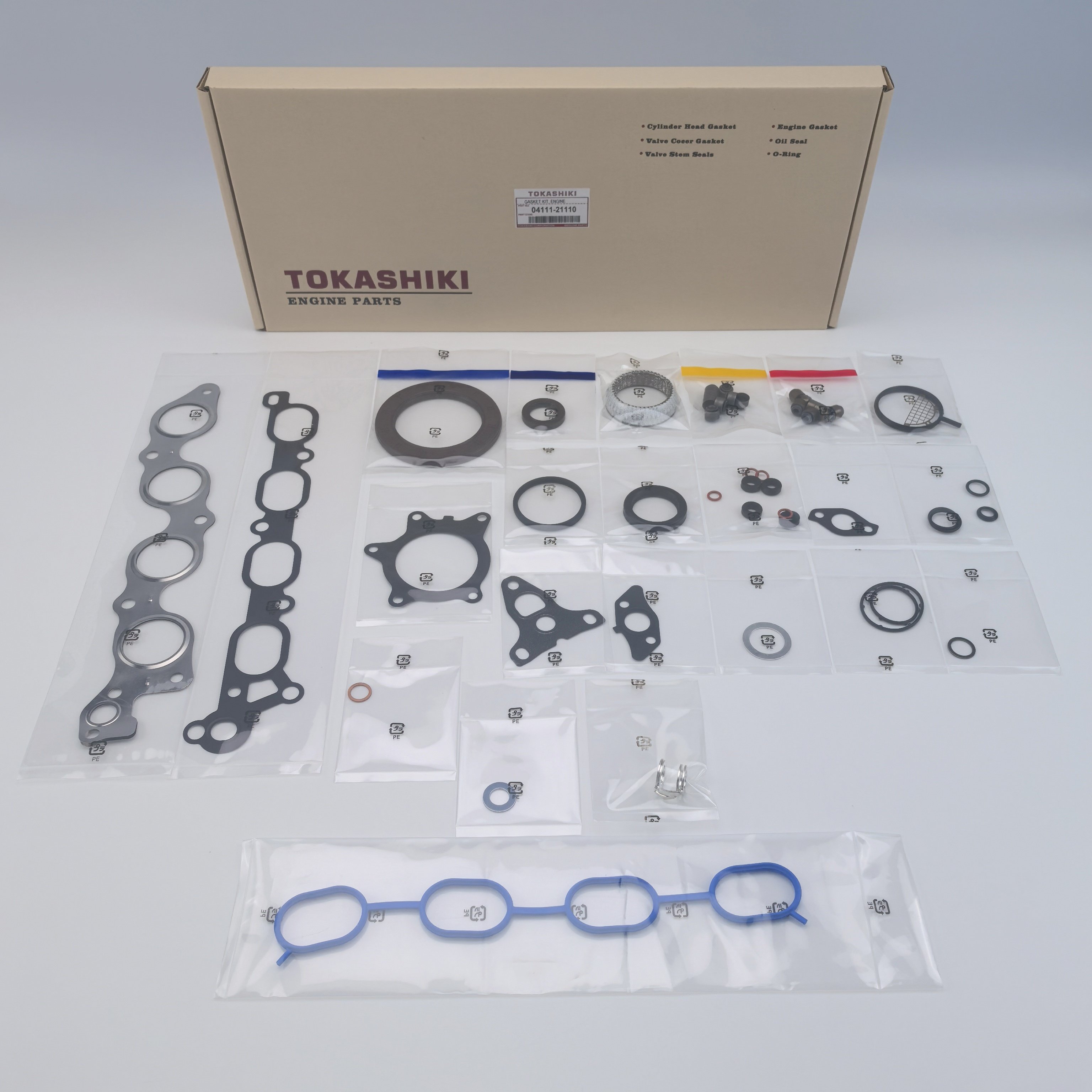1NZFE Engine Overhaul Cylinder Head Gasket Kit for TOYOTA TOKASHIKI 0411121110