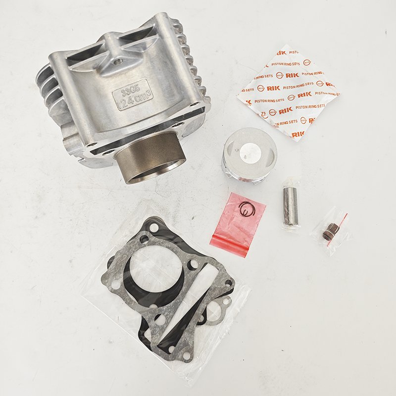 CQJB Motorcycle UM125T engine cylinder carburetor version 53mm cylinder gasket piston ring kit for Suzuki