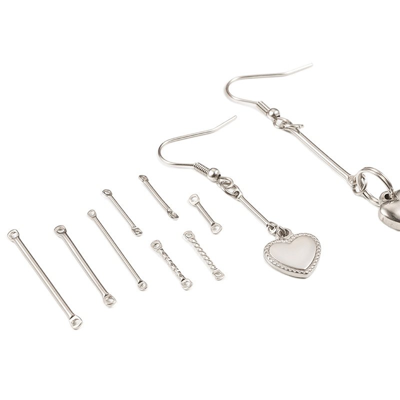 Double Hole Connecting Rod Bracelet 2024 Japan diy trade in china earring findings korea fashion bar accessory