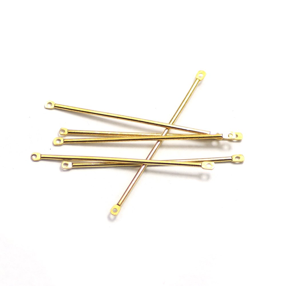 Double Hole Connecting Rod Bracelet 2024 Japan diy trade in china earring findings korea fashion bar accessory