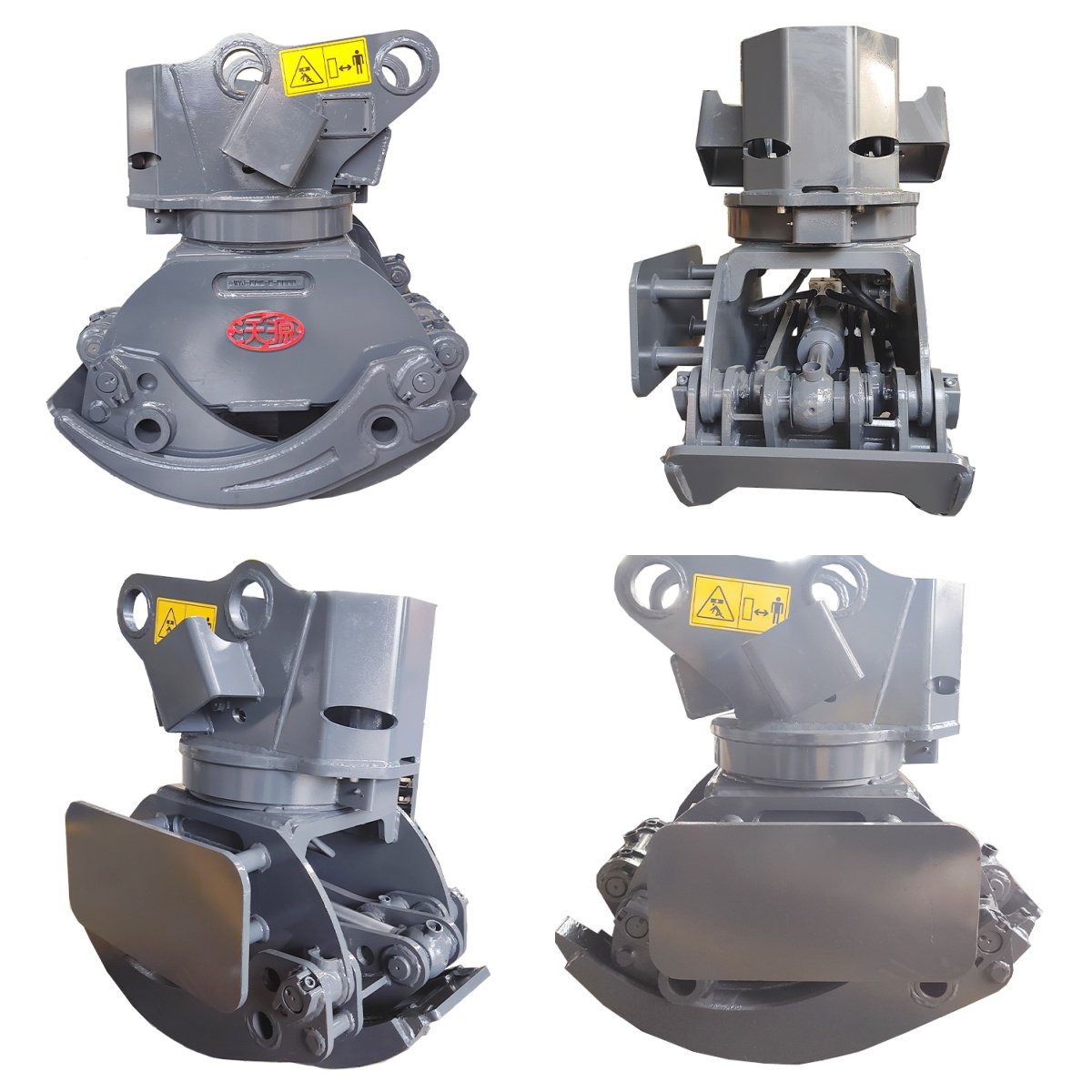 XUVOL WYJ-90P Single Cylinder Double connecting rod Bunching Grab machine Excavator Electronic Control 350kg Log Grapple