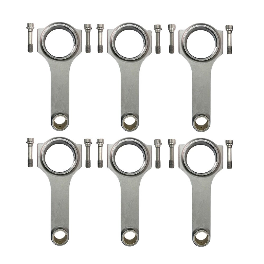 HIMYCAR Forged 4340 H-beam Connecting Rods+4340 RODS Bolts Fit for Toyota 1JZ-GTE 1JZ-GE 1JZ Supra