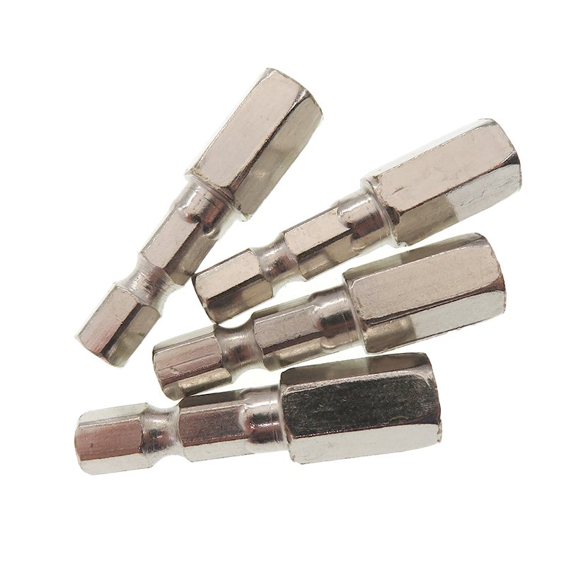 High Quality M6-1 38MM Tray Fitting American Hex Adapter Connection Rod with 1/4" 6.35MM Internal Thread Power Tool Accessory