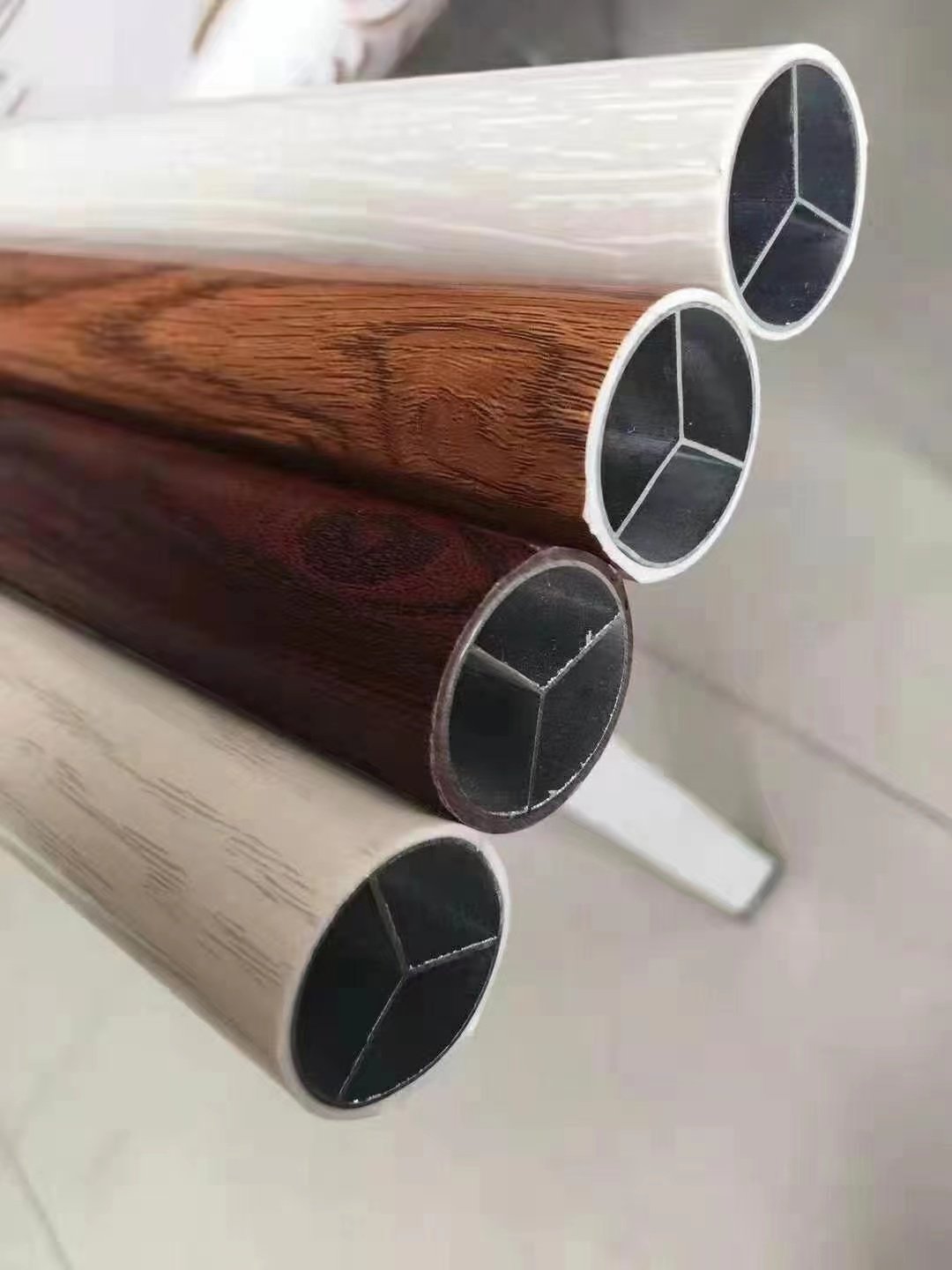 Curtain Rods Customized Modern Single Aluminum Alloy Metal Curtain Rod With Head Rails Accessories for Household Use
