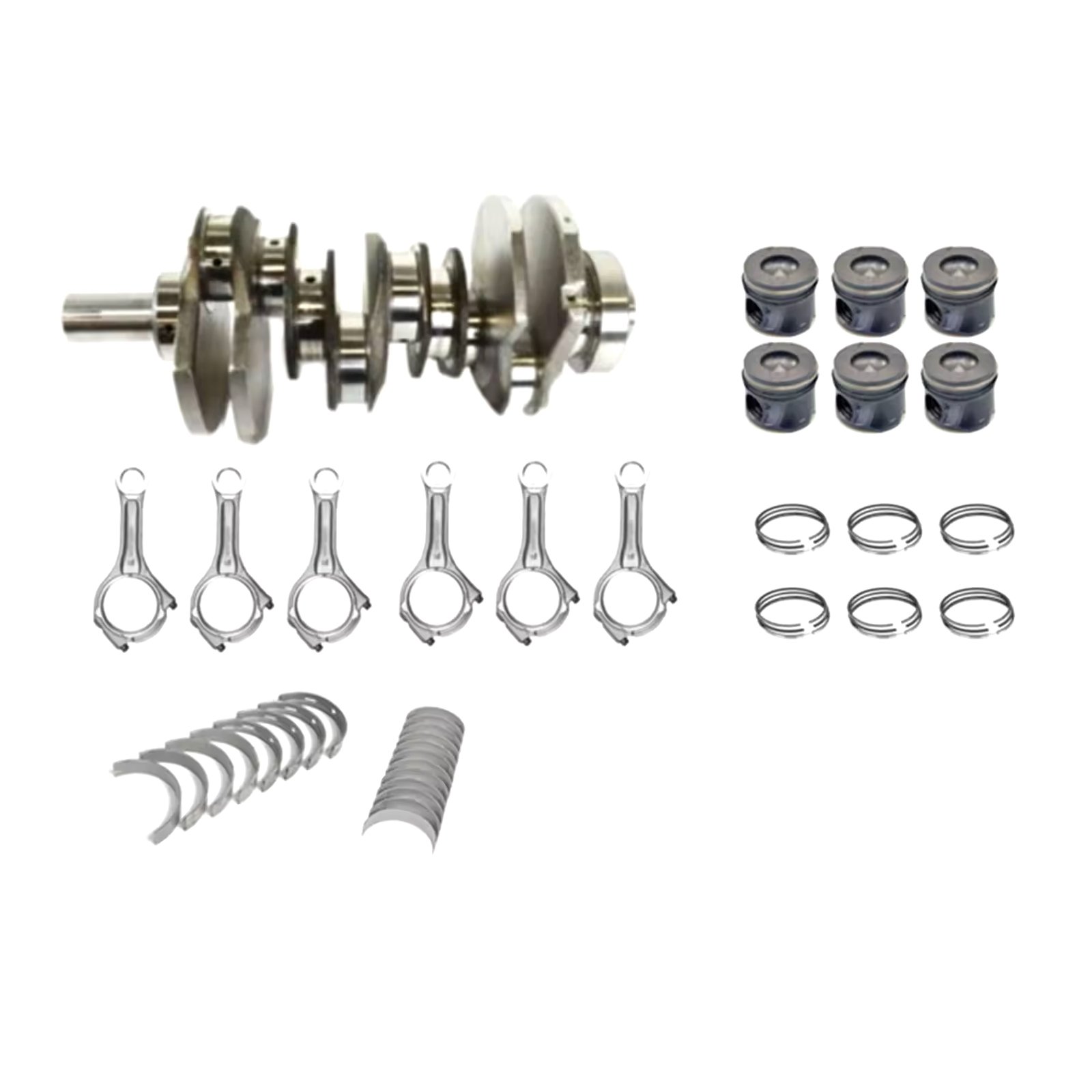 Linkteco Crankshaft & Connecting Rod & Piston & Rings & Engine Bearing For Jeep Grand Cherokee RAM 1500 Diesel 3.0 2014-2022