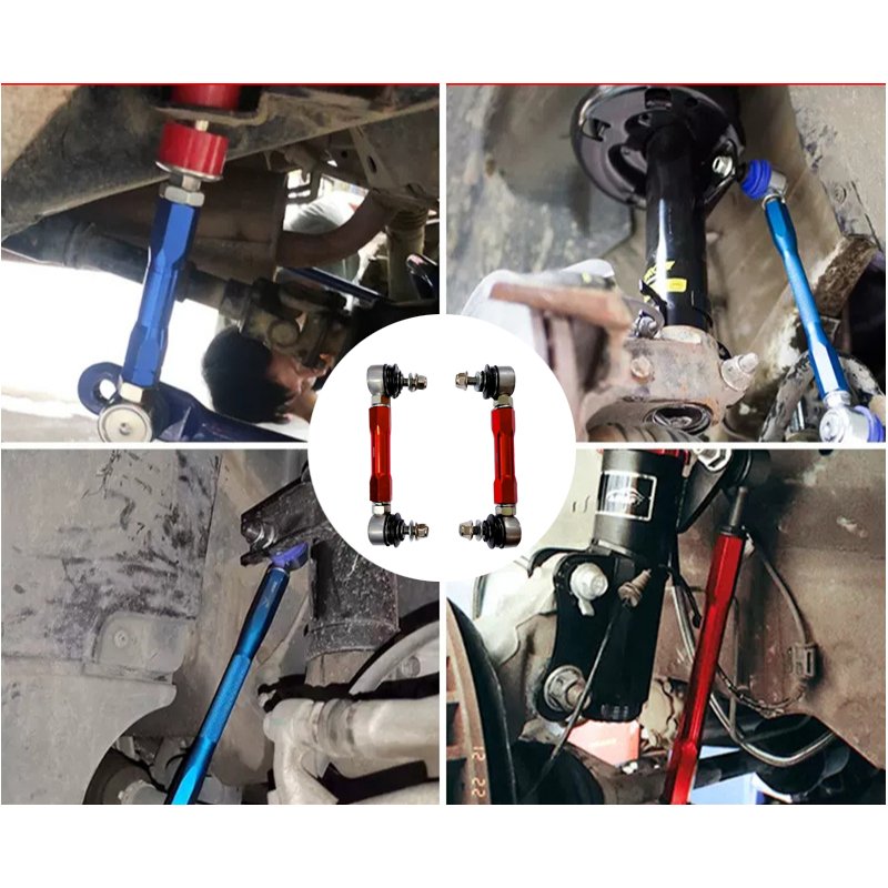 4X4 Pick Up Chassis Parts 2PCS Adjustable Front Stabilizer Link Sway Bar Stabilizer Bar Connecting Rod for D-max