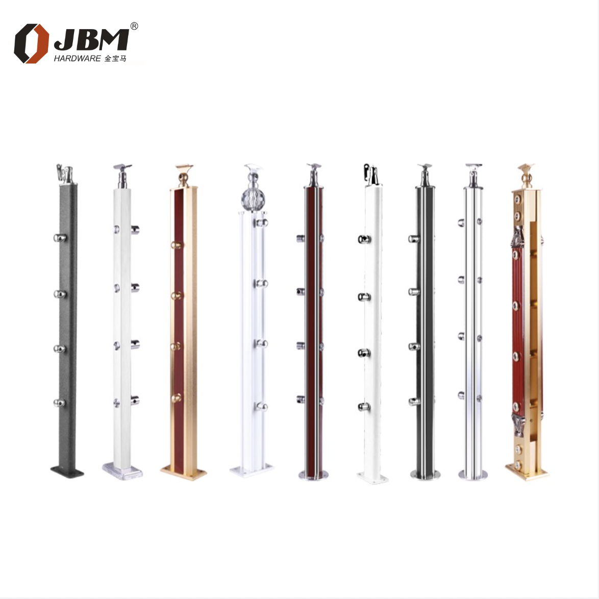 Hot Design Rod Bar Pipe Railing Vertical Handrail For Curved Stairs Customized Guard Round Tube Rod Railing