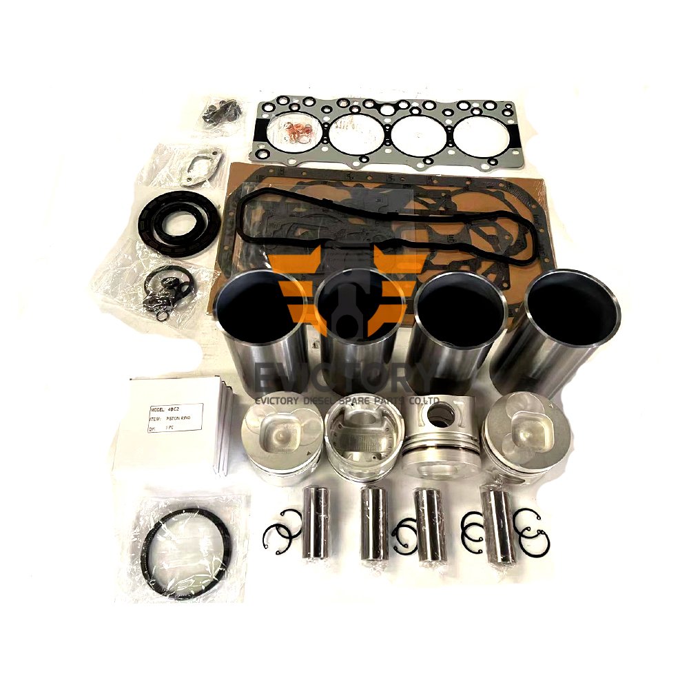 For ISUZU 4BC2 overhaul rebuild kit pistons + piston + ring + cylinder head gasket kit + crankshaft main conrod bearing