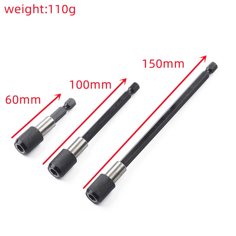 Impact Drive Shank Chuck Quick Connect Adapter 3PCS 60-100-150mm