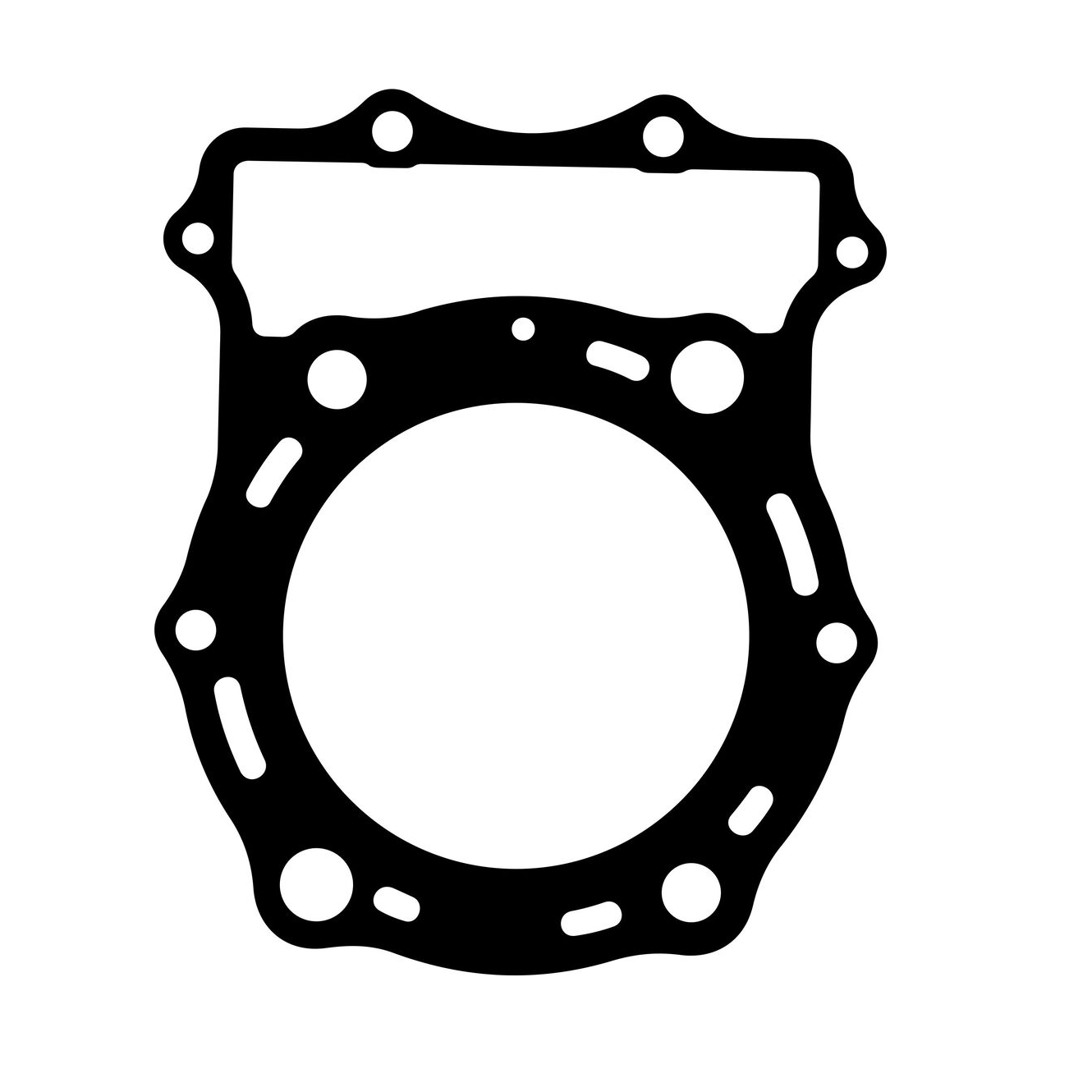 High quality Cylinder head gasket Kawasaki VN1500 11004-1334 11004-1161 head gaskets for motorcycles made of metal