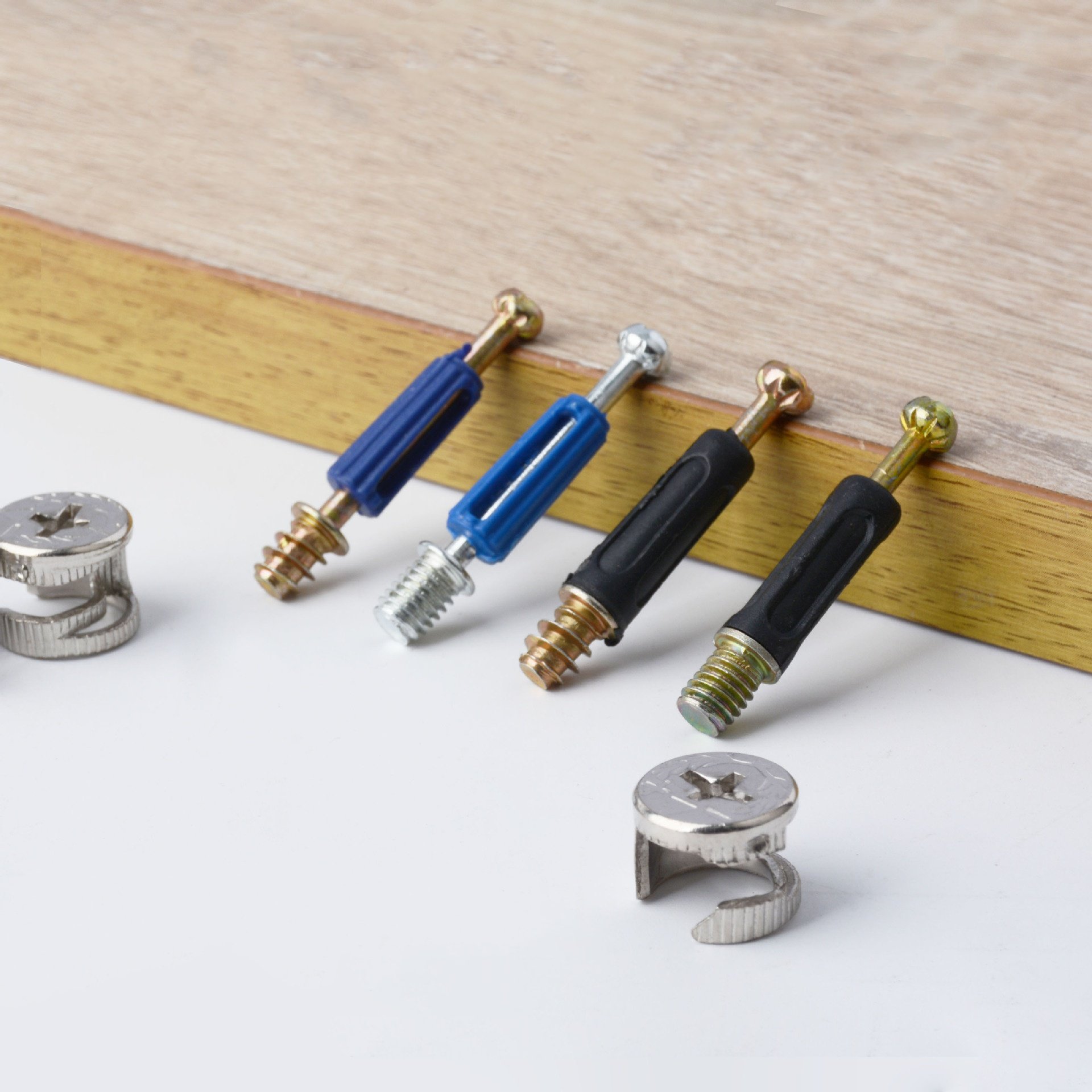 Furniture Accessories Cabinet 3 in 1 Furniture Connecting Rod Mini Fix Board Connector Fittings Screw wood connectors