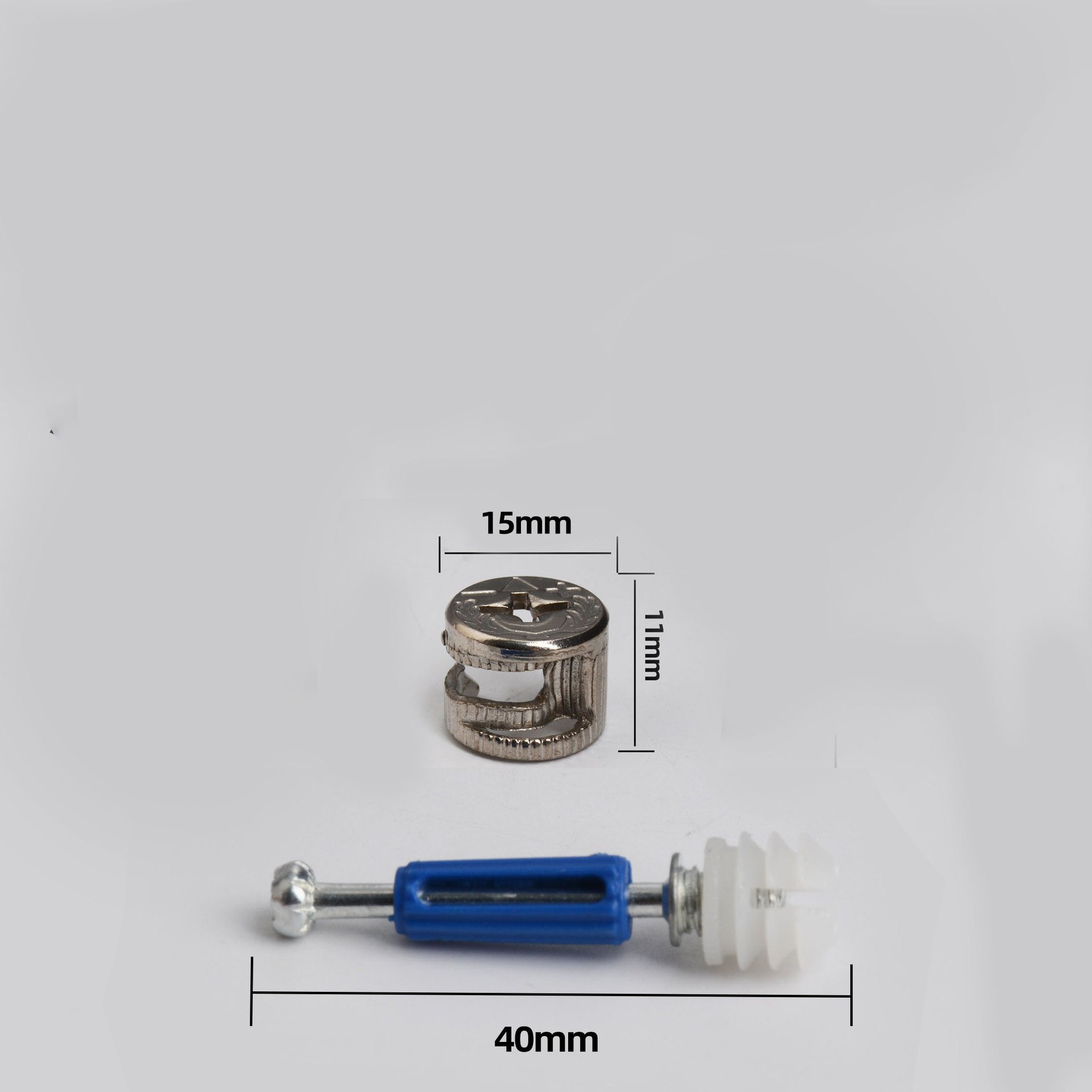Furniture Accessories Cabinet 3 in 1 Furniture Connecting Rod Mini Fix Board Connector Fittings Screw wood connectors