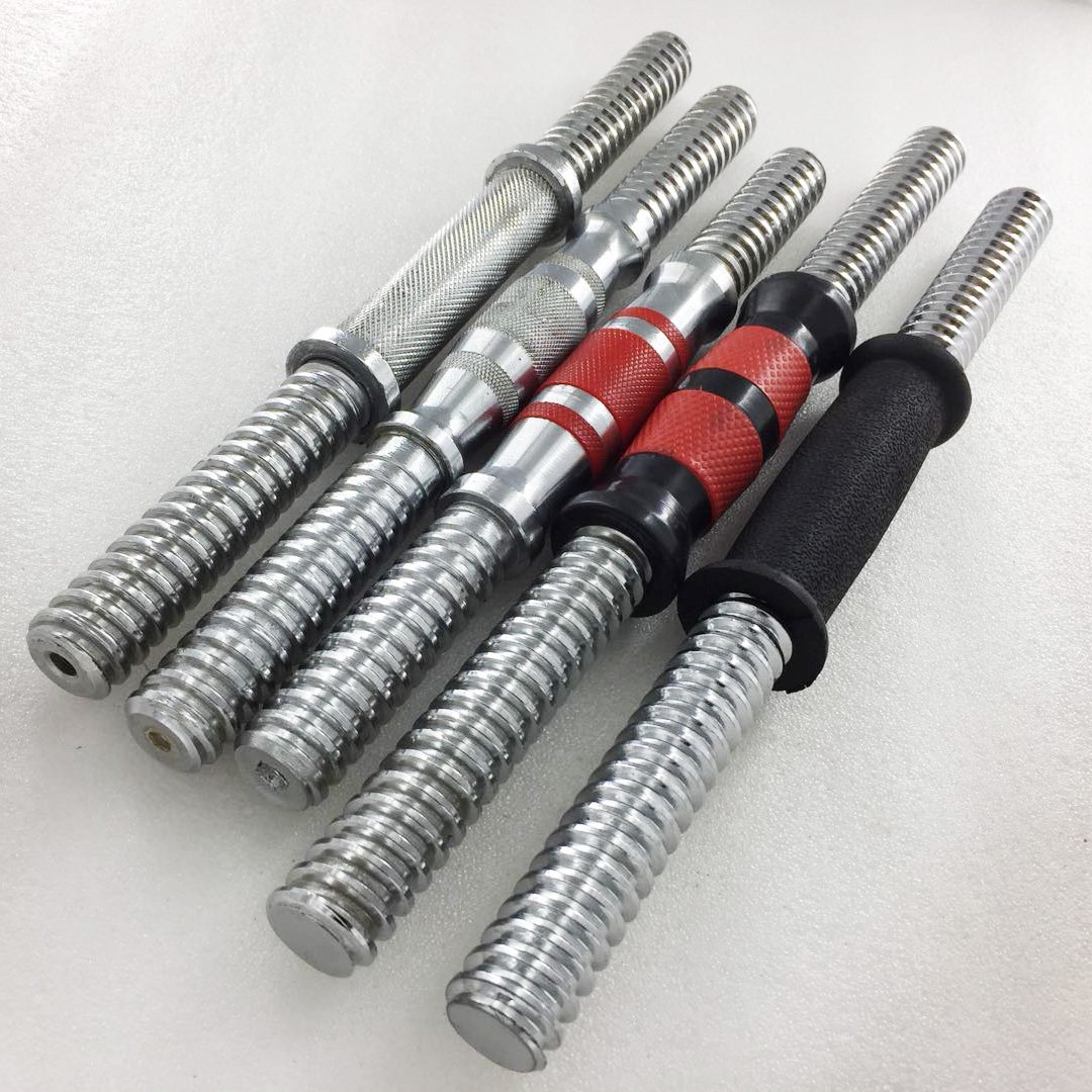 Hot sales weight lifting long bar dumbbell 300-600mm fitness equipment dumbbell handle for bodybuilding