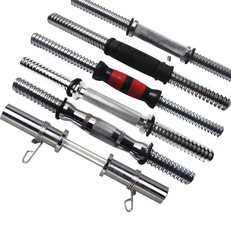 Hot sales weight lifting long bar dumbbell 300-600mm fitness equipment dumbbell handle for bodybuilding