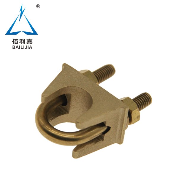 Ground Rod Connector Brass Earthing U Bolt Cable Clamp