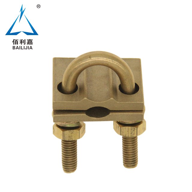 Ground Rod Connector Brass Earthing U Bolt Cable Clamp