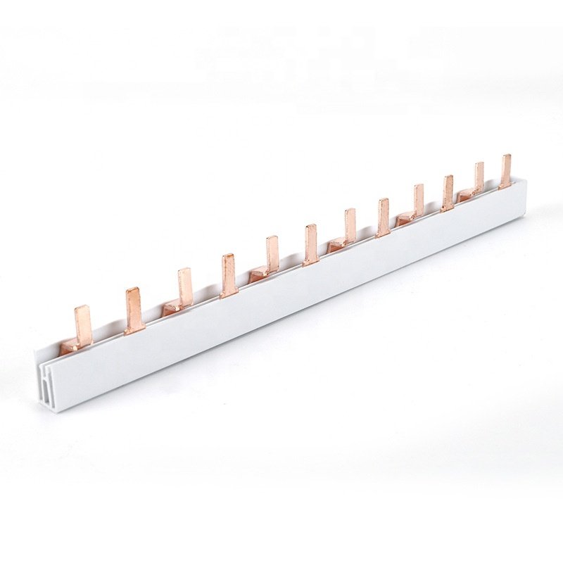Electrical Busbar 2P Copper Busbar Connection Air Switch MCB Circuit Breaker Crimp Busbar Copper Bar
