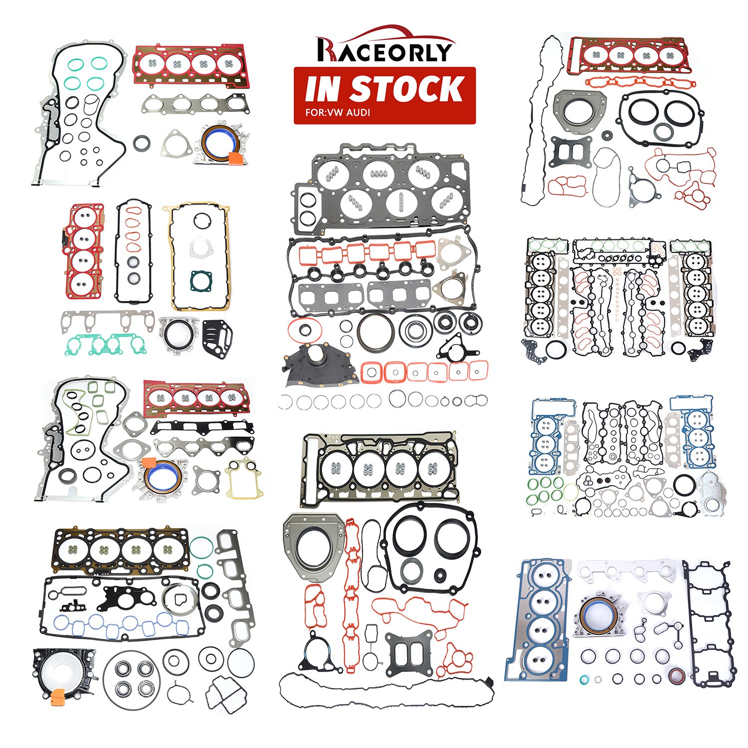 Auto Overhaul Package Engine Parts Cylinder Head Gasket Kit For VW EA111 1.4T 03C129717J 03C129717C 1K0253115Q 1K0253115M
