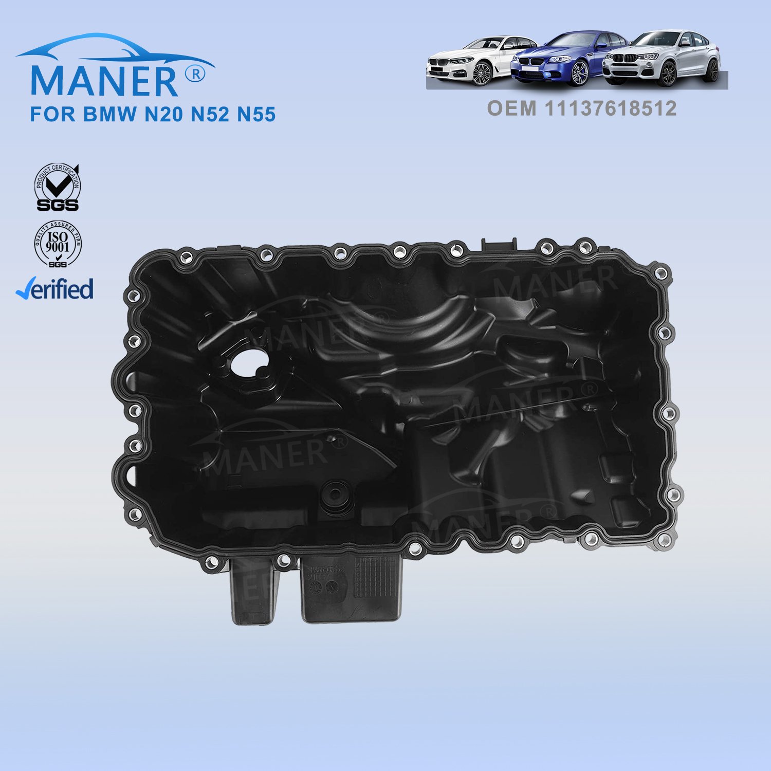 MANER 11137618512 oil pan Gasket for bmw 3 5 X1 X3 Z4 F30 f31 F10 E89 auto engine part Explosive Models