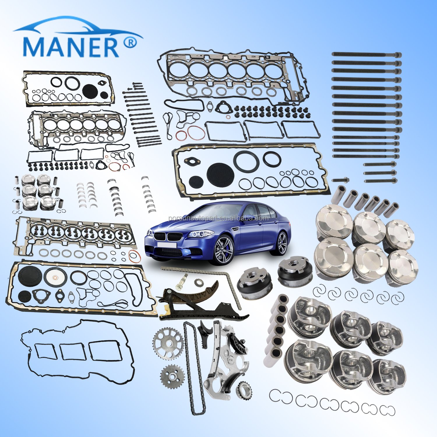 MANER 11137618512 oil pan Gasket for bmw 3 5 X1 X3 Z4 F30 f31 F10 E89 auto engine part Explosive Models