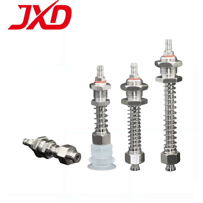 JXD TS Series Metal Pneumatic Vacuum Suction Cup Metal Buffer Connecting Rod Vacuum Sucker Connector