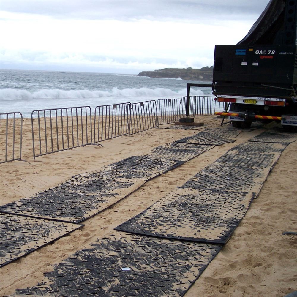 UHMWPE pe 4x8 ft ground protection mats HDPE plastic temporary ground road mats
