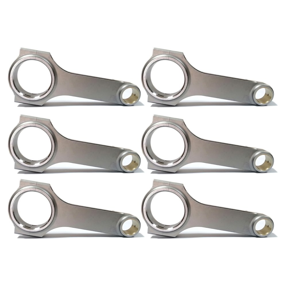HIMYCAR AUTO ENGINE PARTS RACING FORGED 4340 H-BEAM 142MM CONNECTING ROD FIT TOYOTA SUPRA 2JZ 2JZ-GE 2JZ-GTE
