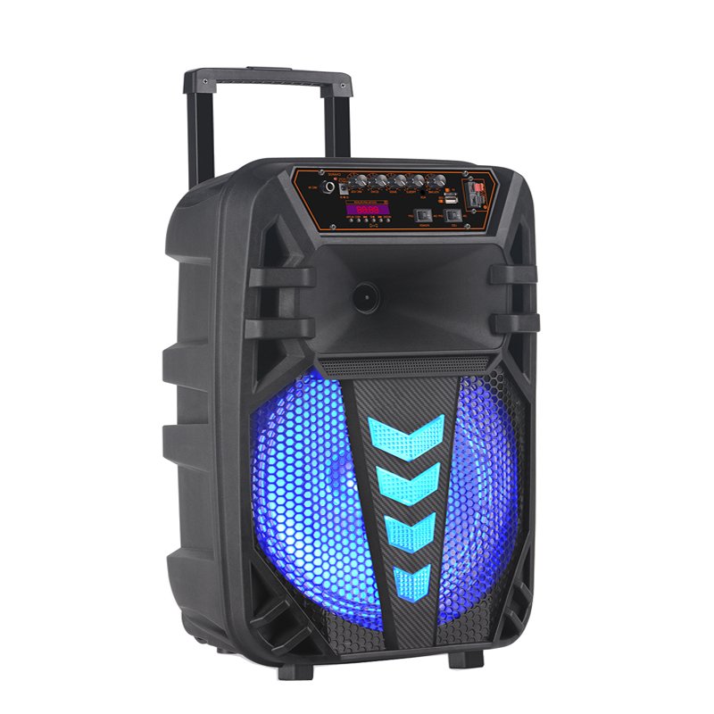 NDR- W1012-inch square dance audio with KARAOKE WIRELESS pull rod mobile outdoor portable high-power TWS speaker