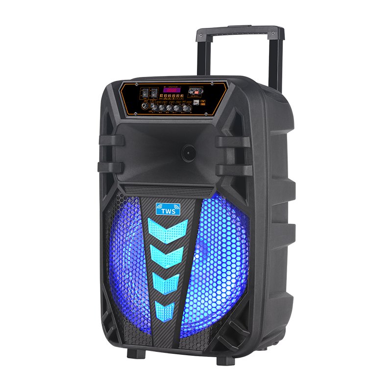 NDR- W1012-inch square dance audio with KARAOKE WIRELESS pull rod mobile outdoor portable high-power TWS speaker