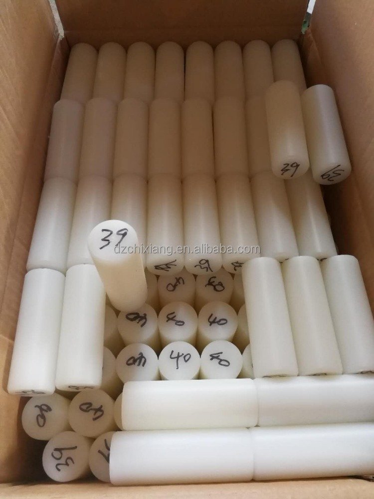 PA6 nylon pin coupling wear-resisting union rod coupling used white plastic rod sales Solid resistant plastic nylon rod