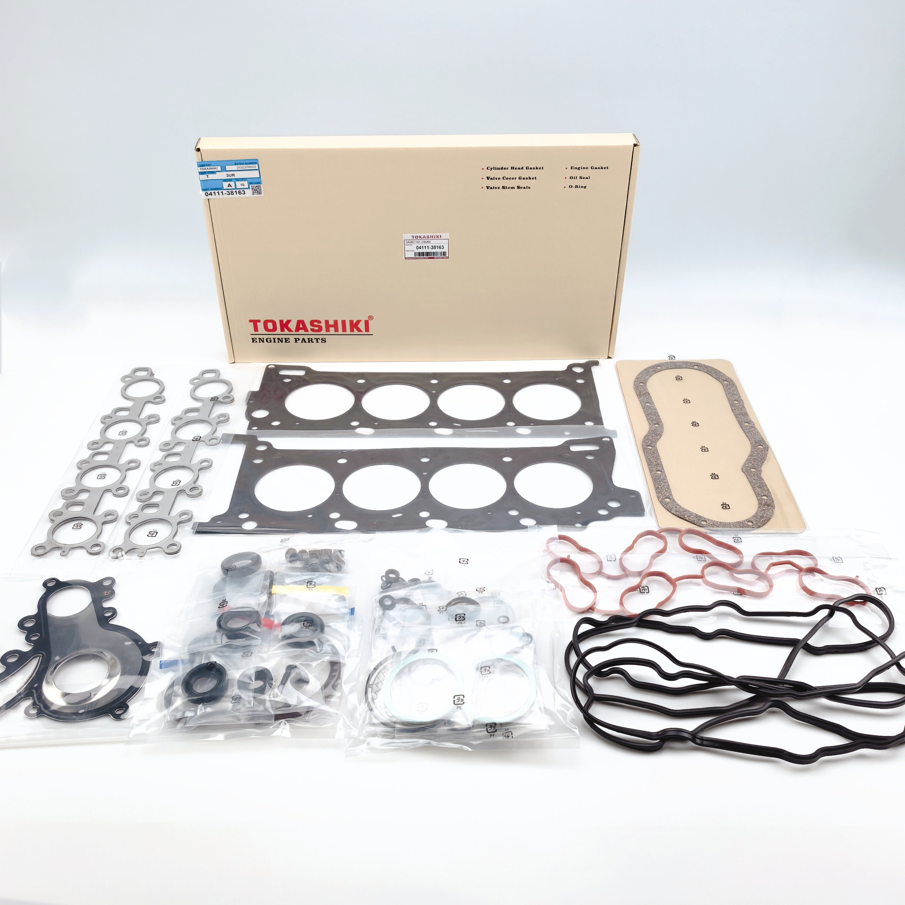 3UR Engine Overhaul Cylinder Head Gasket Kit for TOYOTA 04111-38161 TOKASHIKI
