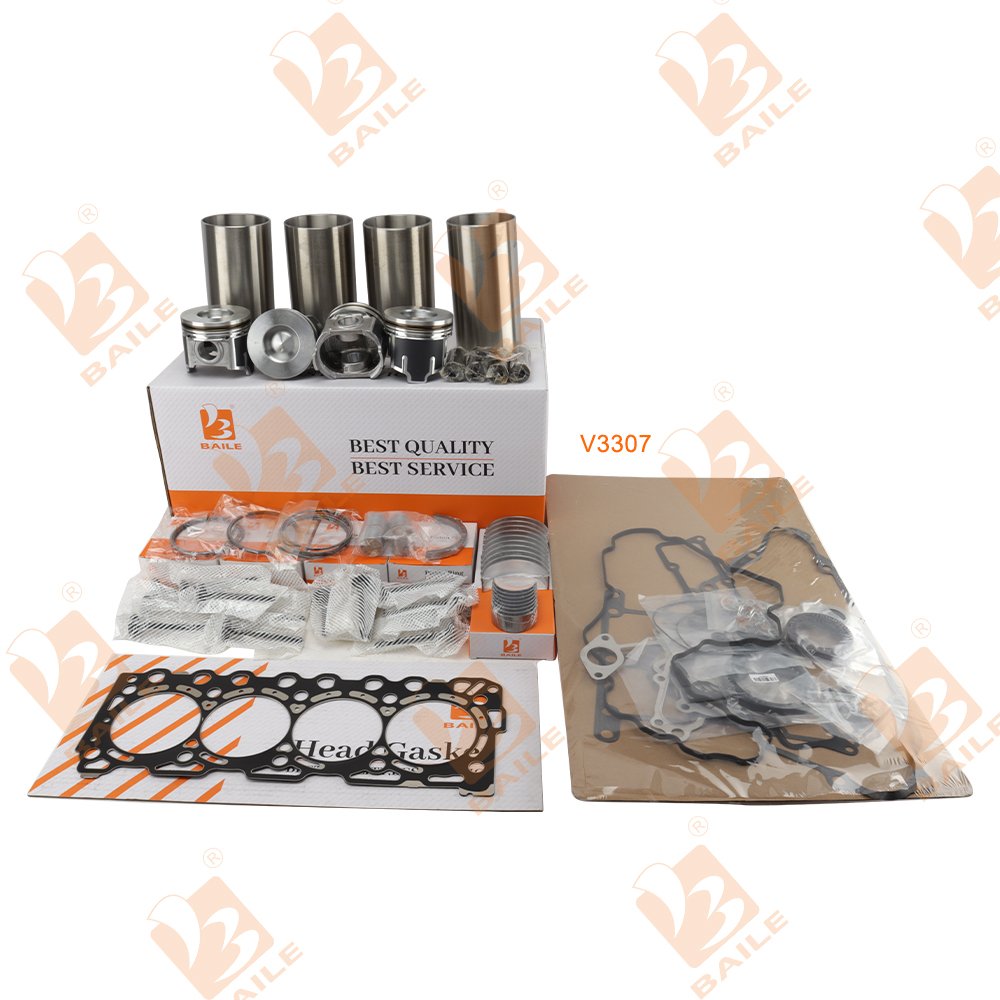 V3307 V3307T V3307DI Full Gasket Set With Head Gasket 1G772-99362 For Kubota Engine Fit Bobcat S630 Complete Gasket kit