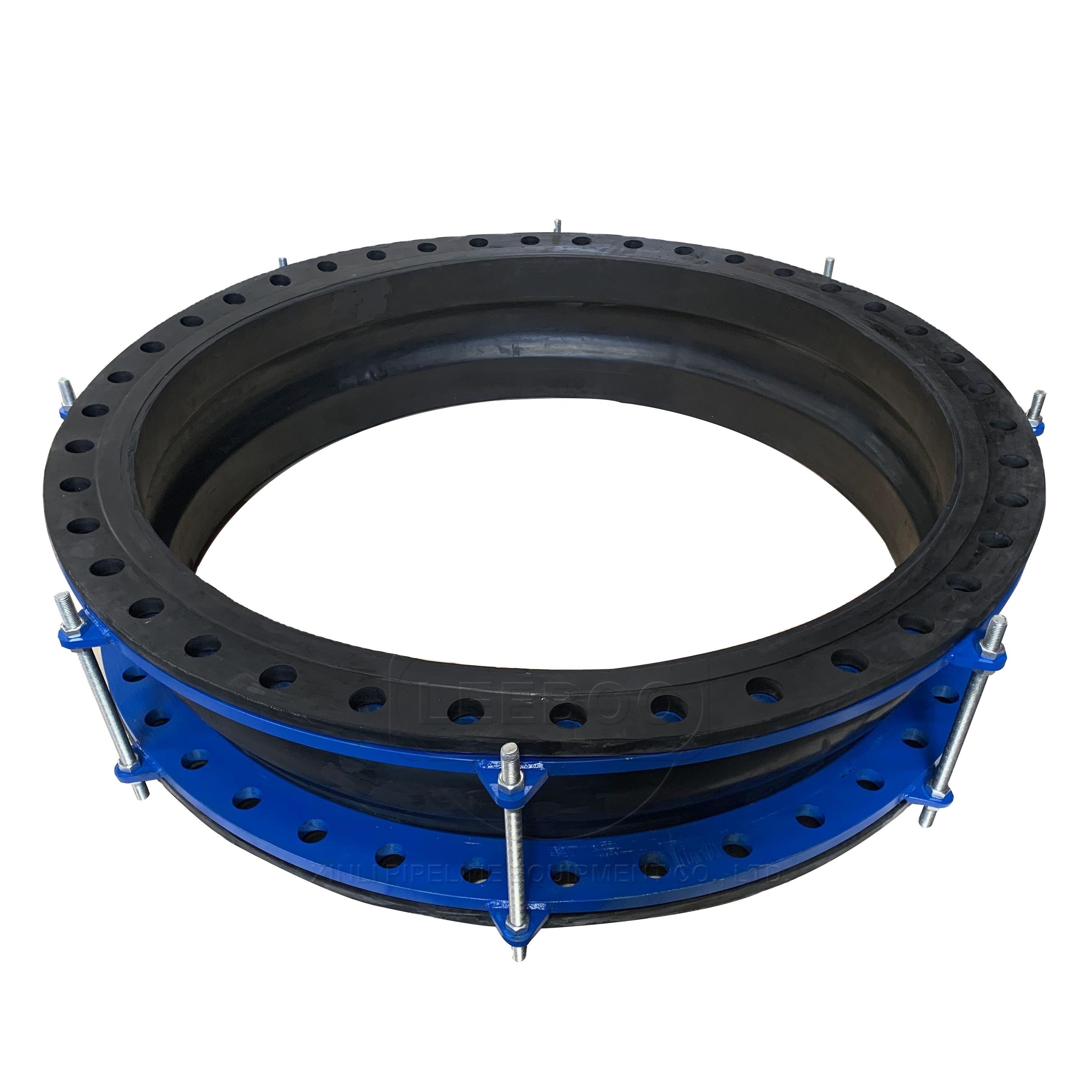 Supplier DN2100 limited tie rod epdm elastomer large flexible rubber pipe joint/bellow joint/rubber fully seal expansion joint