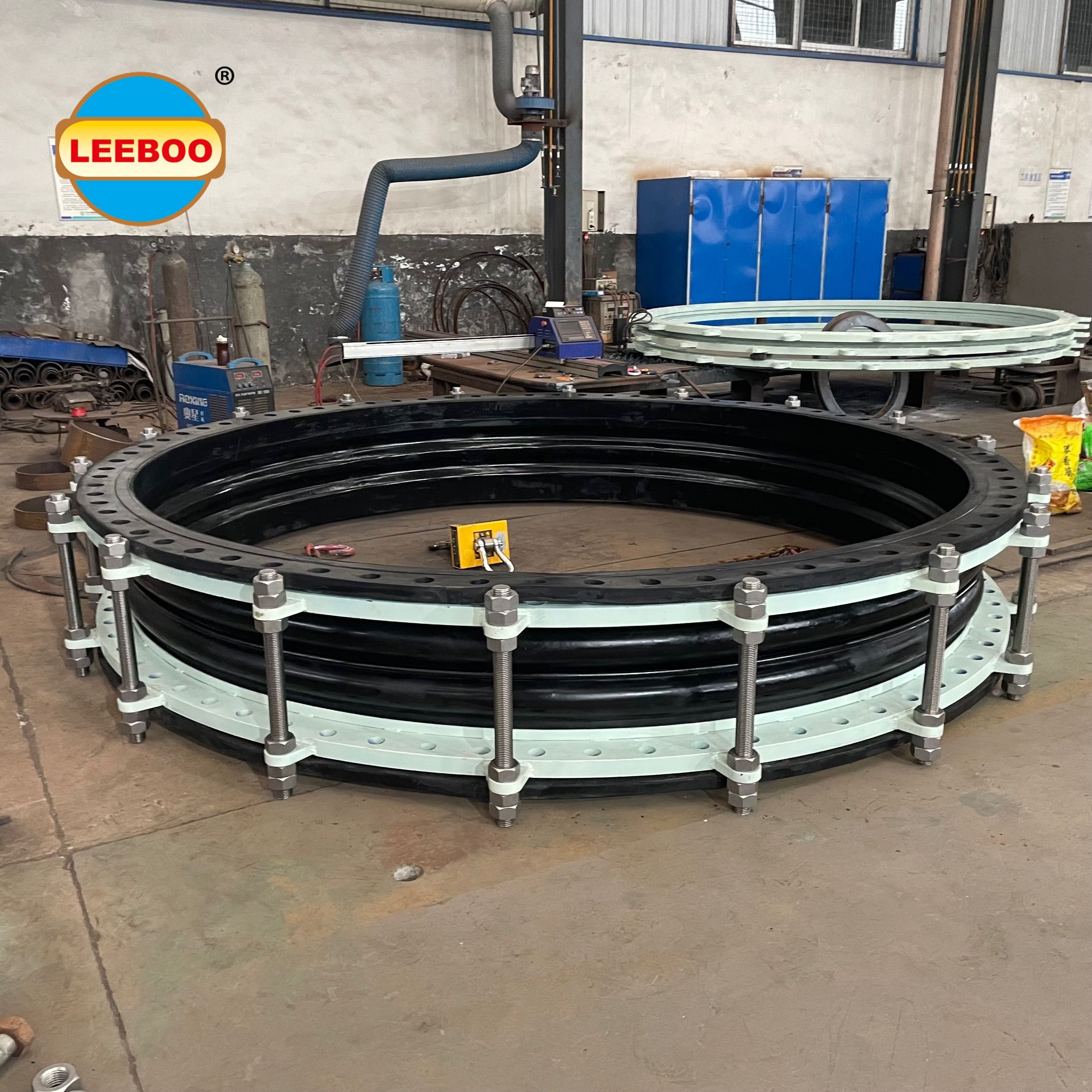 Supplier DN2100 limited tie rod epdm elastomer large flexible rubber pipe joint/bellow joint/rubber fully seal expansion joint