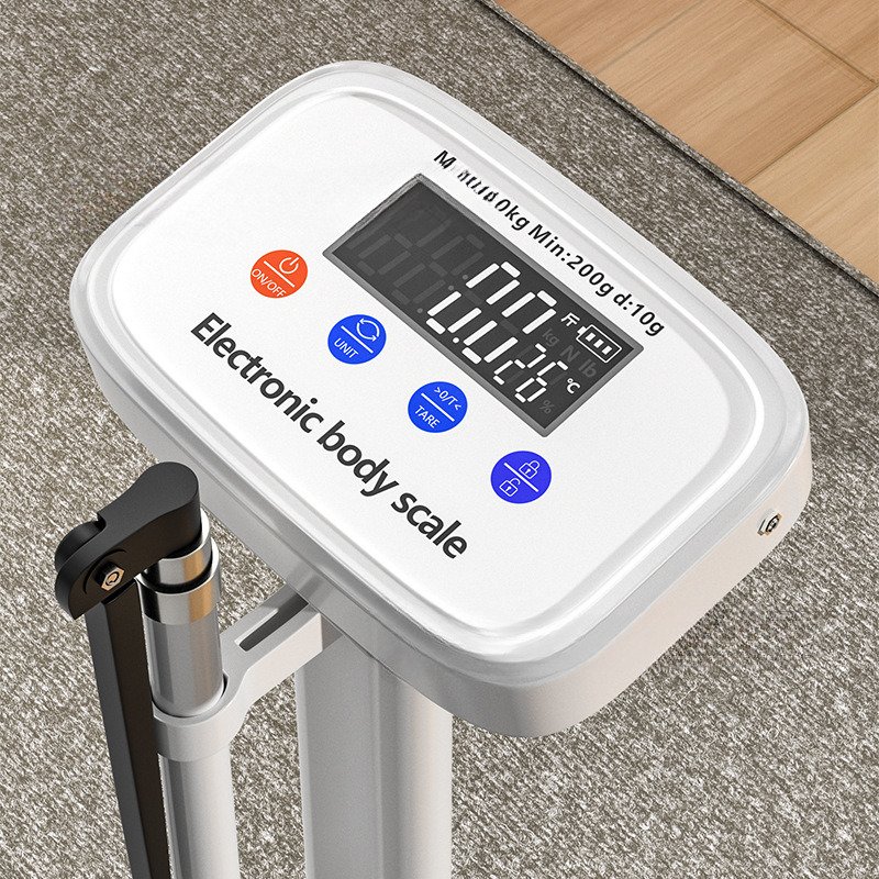 Digital 190cm 200kg weight physician scale with height rod hospital body weight Ultrasonic BMI Measure electronic weighing scale