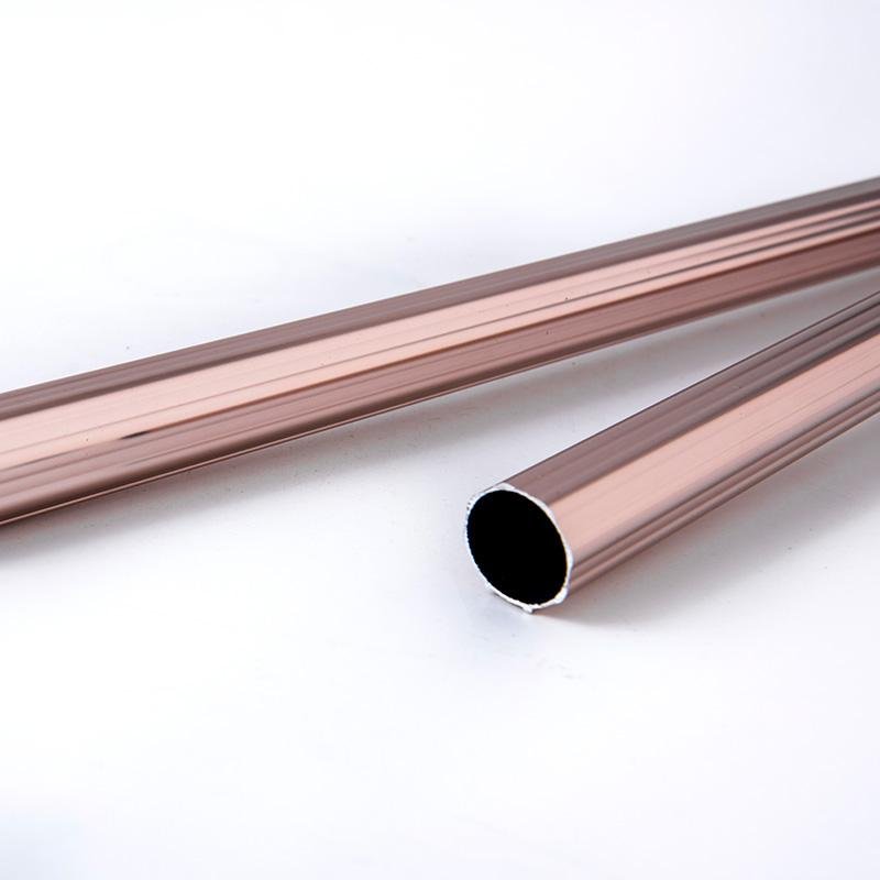 Curtain Rods Customized Modern Single Aluminum Alloy Metal Curtain Rod With Head Rails Accessories For Household Use