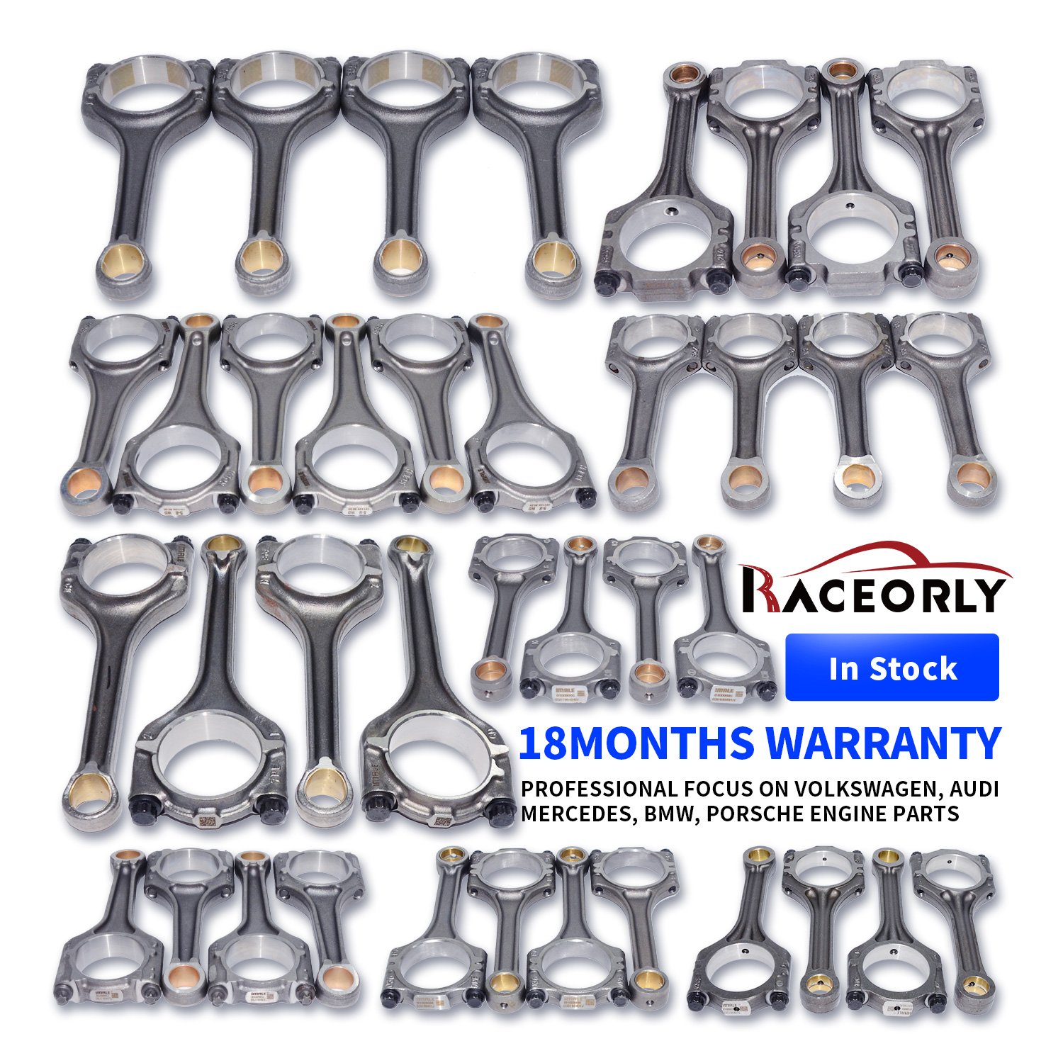 Auto Parts 038105401J 038198401F Connecting Rod for VW Transporter Multivan Crafter 2.0TDI AXD AXE BPC BNZ CBHA