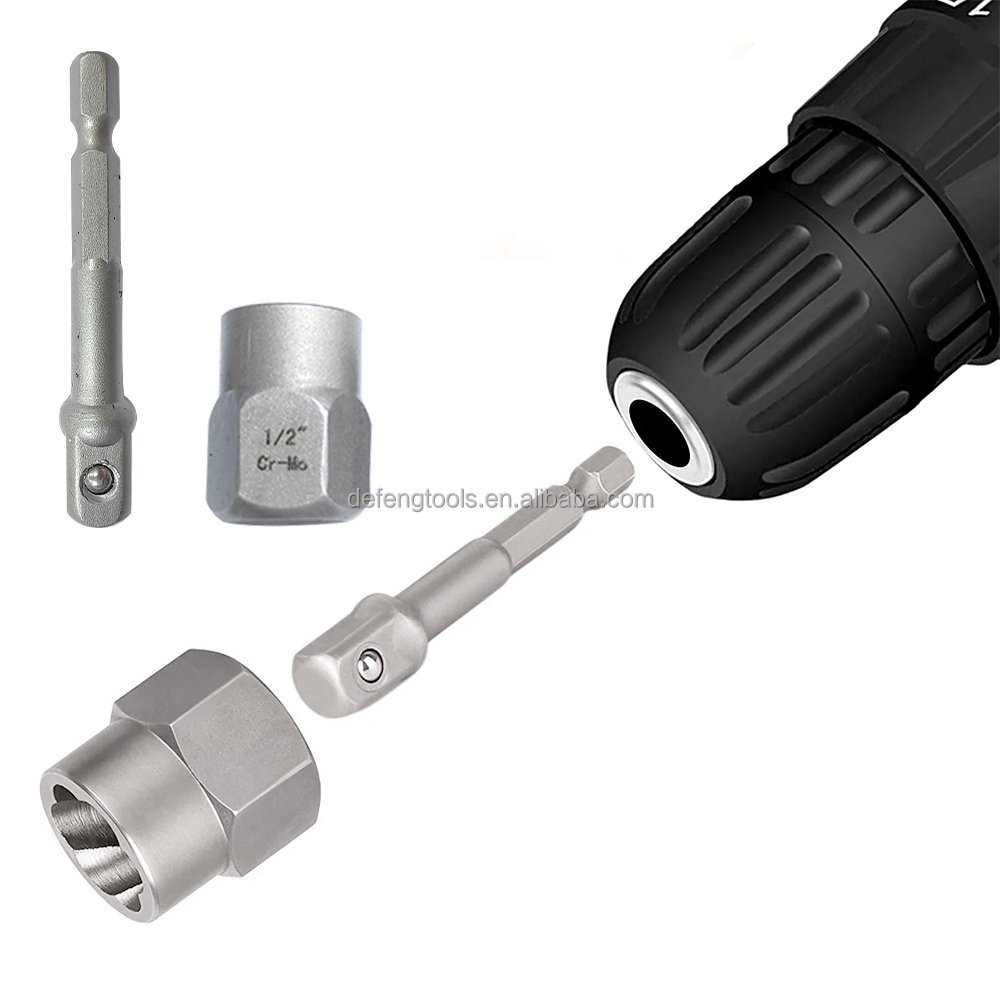 26pc nut screw extractor left rotation twist drill connecting rod disassembly tool sliding nut removal accessory set